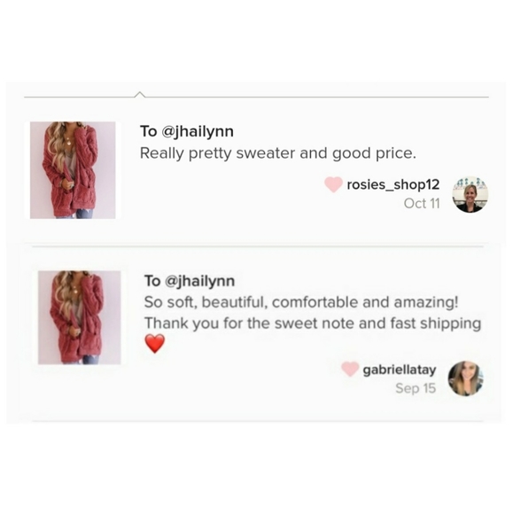 Rust chunky knit cardigan - Picture 2 of 7